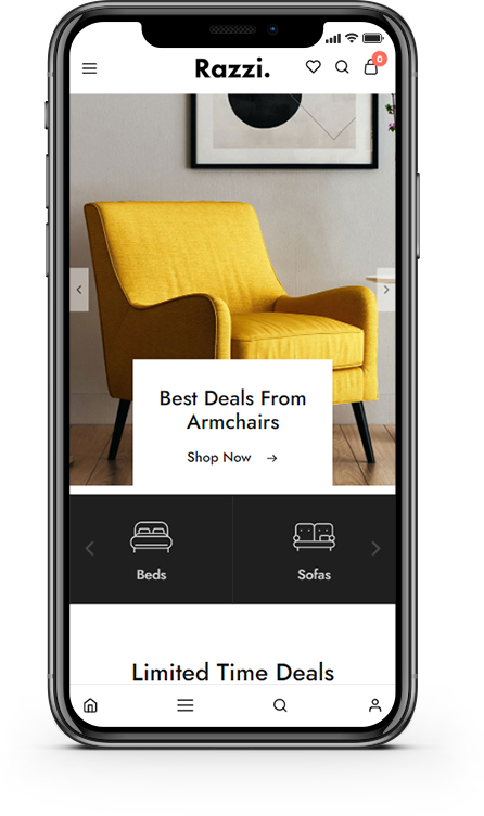 Razzi WooCommerce WordPress Theme Main Furniture