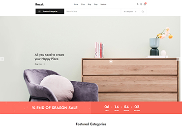 Razzi WooCommerce WordPress Theme Main Furniture