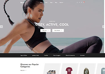 Razzi WooCommerce WordPress Theme Main Fashion Sport