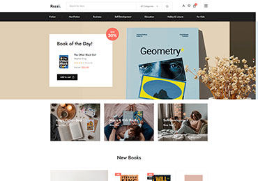 Razzi WooCommerce WordPress Theme Main Books