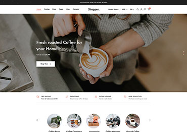 Razzi WooCommerce WordPress Theme Main Coffee